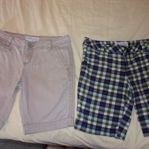 Aeropostale Set Walking Bermuda Shorts Size 9/10